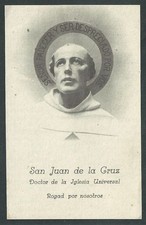 Holy card antique de San Juan de la Cruz santino image pieuses estampa