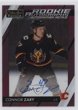 2023-24 O-Pee-Chee Platinum Rookie Auto Matte Pink Connor Zary #R-CZ Auto 0kr0