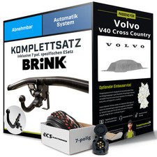 Anhängerkupplung BRINK abnehmbar für VOLVO V40 Cross Country +E-Satz NEU PKW