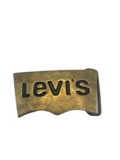 Brass Levi Strauss Levis Denim Jeans California Cowboy 1970s Vintage Belt Buckle