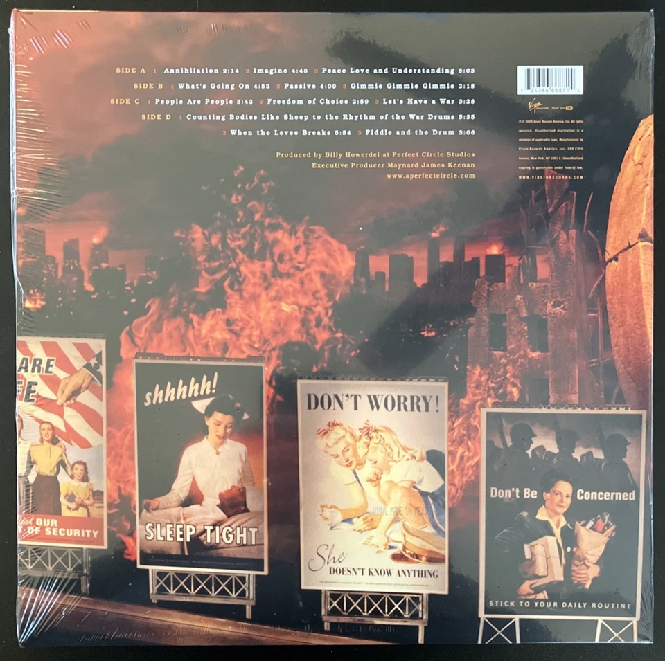 A PERFECT CIRCLE EMOTIVE VINYL 2LP NEW SEALED MINT - Image 2 of 2