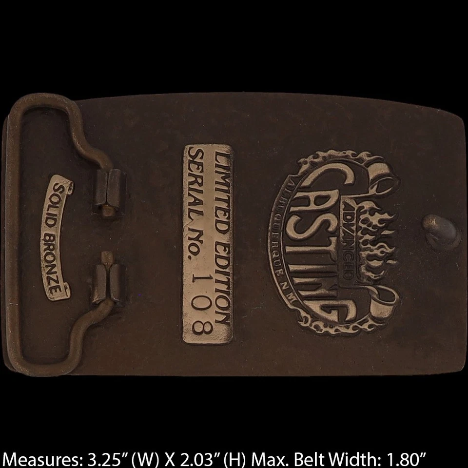 New Bronze Bevington House Madison County Iowa 1990s Nos Vintage Belt Buckle - Image 4 of 4