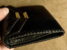 Vintage Whiting and Davis Black Metal Mesh Wallet
