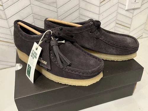 New Clarks Womens Originals Wallabee Boots  Brown Slate Suede Size 9 M $160