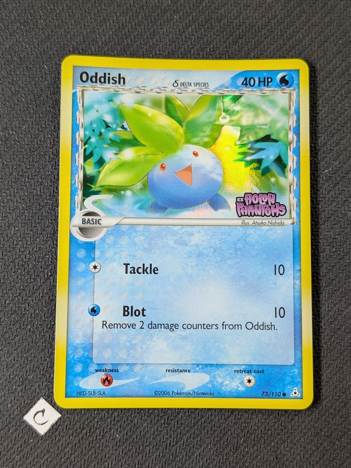 Oddish 73/110 - EX Holon Phantoms Stamped Reverse Holo Pokemon TCG NM