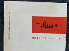 instruction book for the Leica M3 camera Ernst Leitz GmbH, Wetzlar Germany 