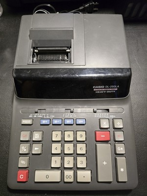 #ad Casio DL 250LA Heavy Duty Printing Calculator Adding Machine Works $10.49