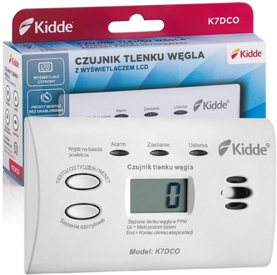 0047871313402 Czujnik czadu z wyświetlaczem Kidde K7DCO KIDDE
