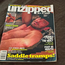 Unzipped Magazine Issue "Saddle Tramps!" Cover Danny Mann Marcus Iron