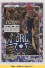 2018 Panini Contenders Season Cracked Ice Ticket 8/25 Anthony Davis #81 READ 6yn