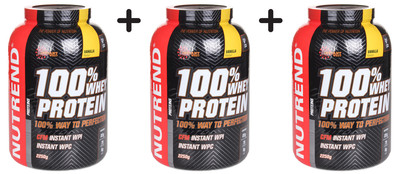 3 x Nutrend 100% Whey Protein, Vanilla - 2250g (28,74 EUR/kg)