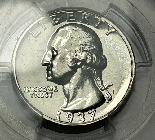 1937 WASHINGTON QUARTER  PCGS PR 65