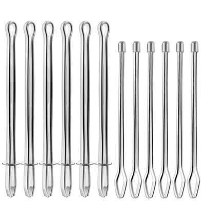 12 PCS Metal Drawstring Threader Tool Bodkin with Clip for Elastic Hoodie Rope