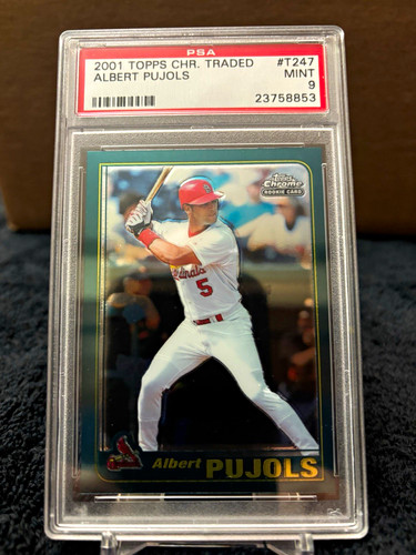 Albert Pujols #T247 2001 Topps Chrome Traded card