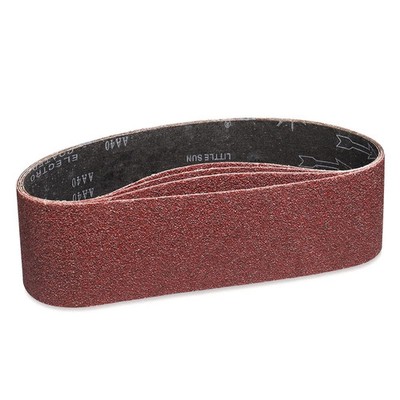 POTUINOM Sanding Belt 4 x 36 Inch,Belt Sander Belts 40Grit-4Pack, Red-brown 