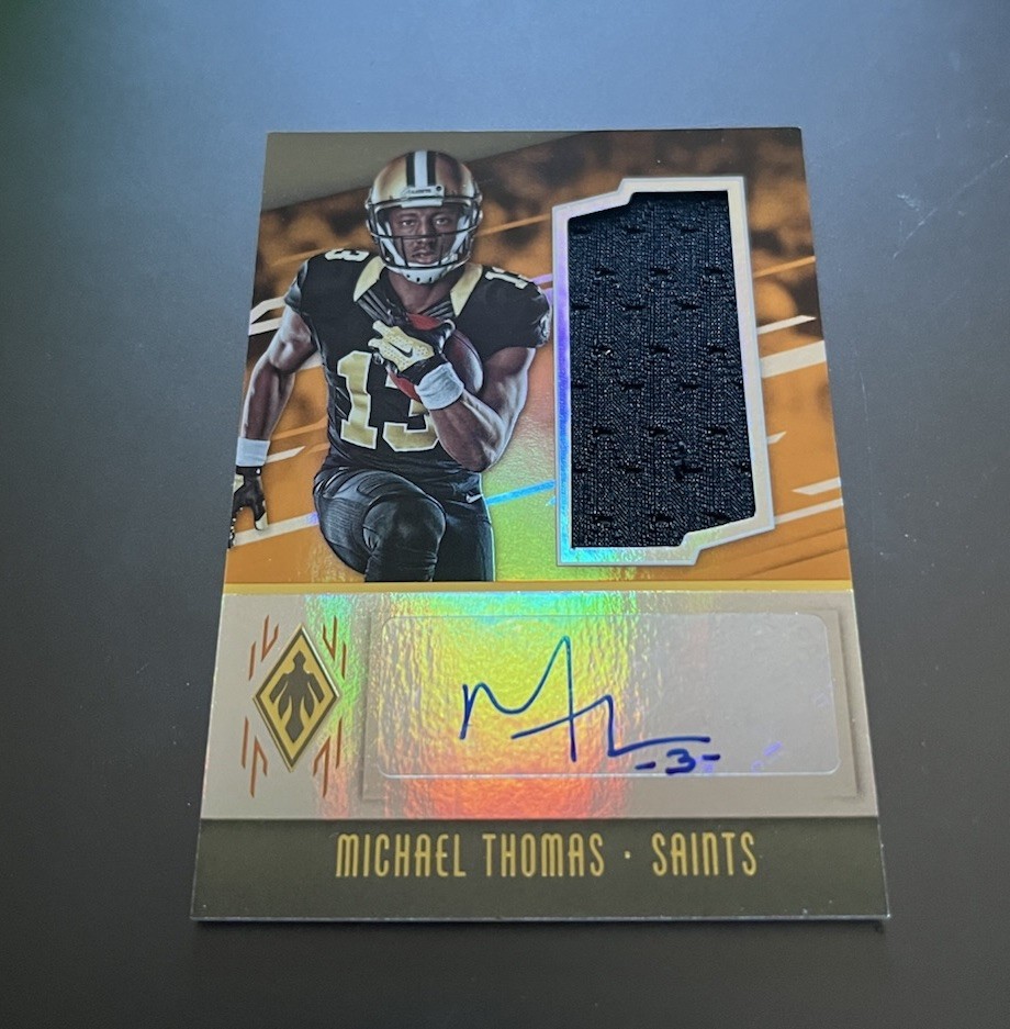 Michael Thomas Panini Phoenix Rps Rookie Jumbo Autograph Swatch #MT Base