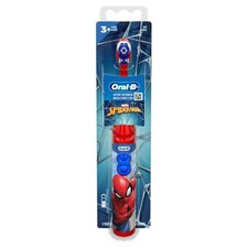 Kids Battery Toothbrush Marvel Spiderman Soft Bristles Age 3 Plus Travel Size