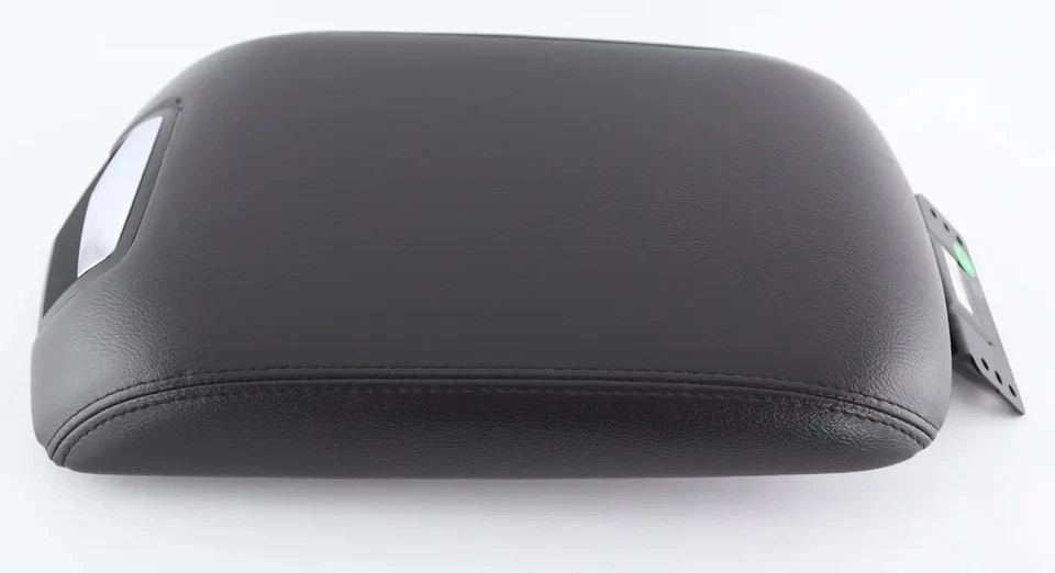 Apoyabrazos tapa de almacenamiento consola trasera Lincoln MKT 10-19 SEGUNDA FILA cuero negro Foto 4 de 4