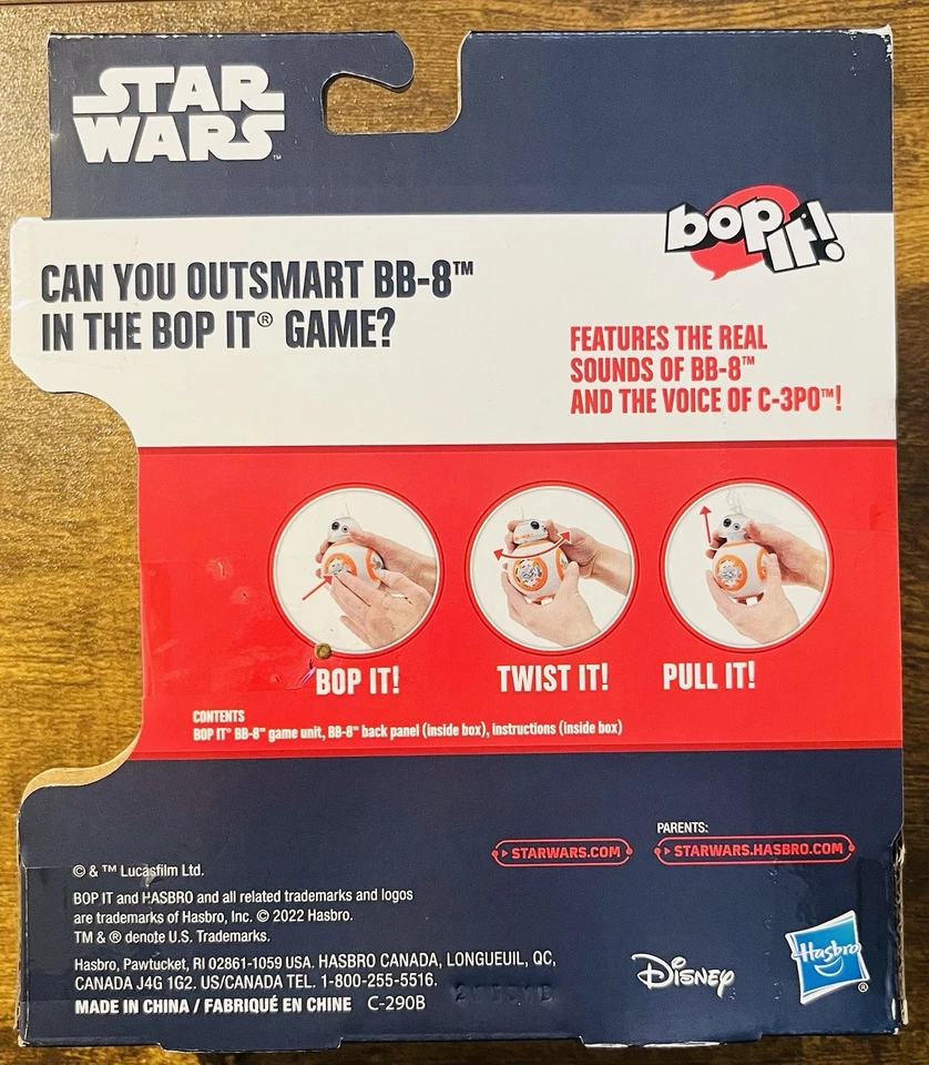 STAR WARS BB-8 AND C-3PO VOICE EDITION BOP IT! GAME HASBRO 2022 BRAND NEW - Image 2 of 2