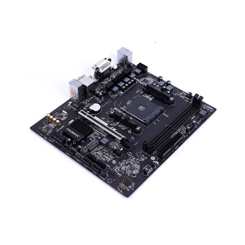 Colorful B450M-HD V14 Micro-ATX AMD B450 DDR4 32G PCI-E 3.0 AM4 Motherboard New - Image 3 of 4