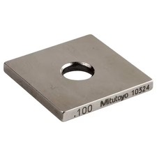Mitutoyo 614191-531 Gage Block, Square, Steel, 0.100 In, Asme 0