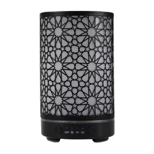 100ml Ultrasonic Aroma Diffuser with Timer and LED Light for Smart Homes