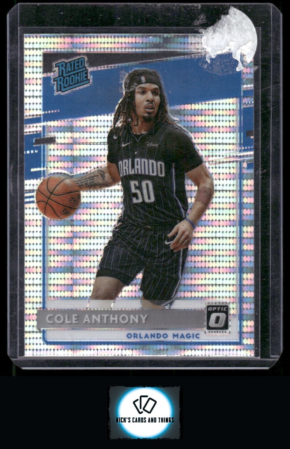 2020-21 Donruss Optic #165 Cole Anthony Silver Pulsar