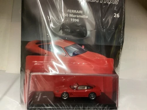 FERRARI 550 Maranello 1996 1:64 Die-Cast + Booklet, Centauria Limited Edition