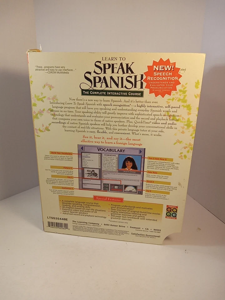 The Learning Company Learn to Speak Spanish 6.0 Complete Set! - Image 2 of 4