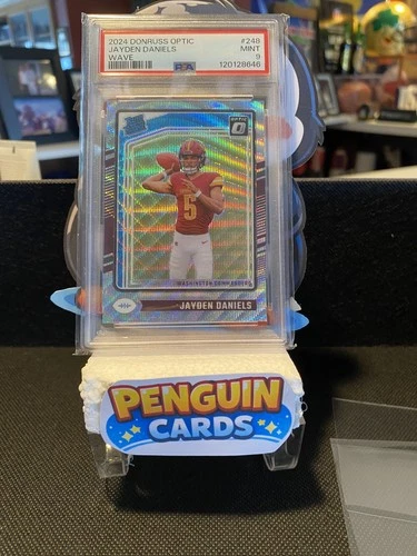 2024 Donruss Optic Premium Set  Rookie Jayden Daniels Wave Prizm 247/300 PSA 9