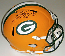 PACKERS Jordy Nelson signed Full Size Speed Replica helmet w/ #87 JSA COA AUTO