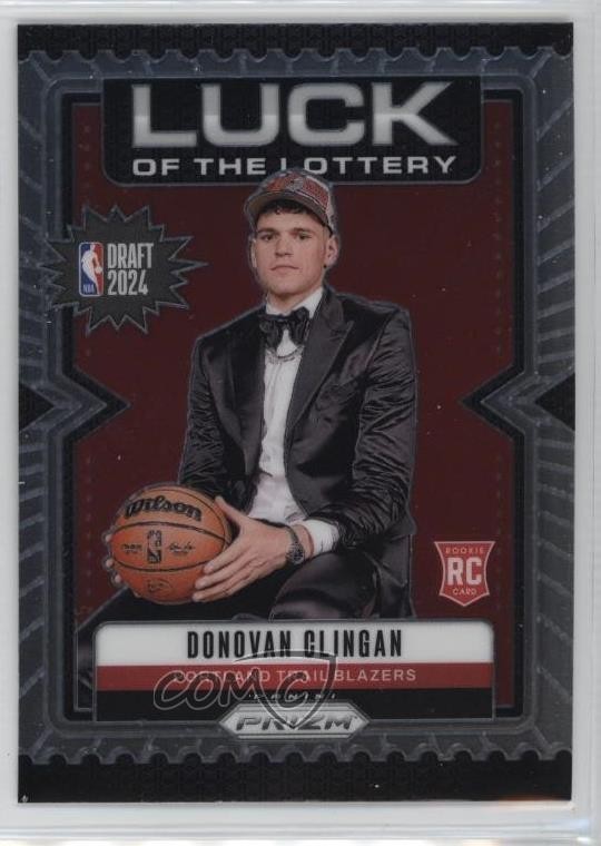 2024-25 Panini Prizm Luck of the Lottery Donovan Clingan #9 1n9r