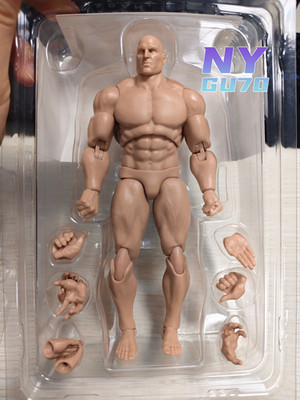 MUFF TOYS ADAM 1/12 Super Flexible Male Action Figure Head 6''Jointed Body Dolls