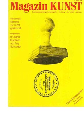 Nr. 1 / 1975. Magazin KUNST. 15. Jahrgang; Baier, Hans Alexander (Hrsg.):