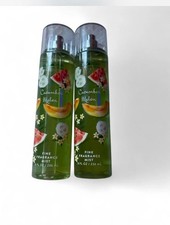Bath  Body Works CUCUMBER MELON Fine Fragrance Body Mist Spray 8 Oz Lot Of 2