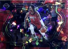 2022-23 Select Prizms Red Cracked Ice #269 TyTy Washington Jr.