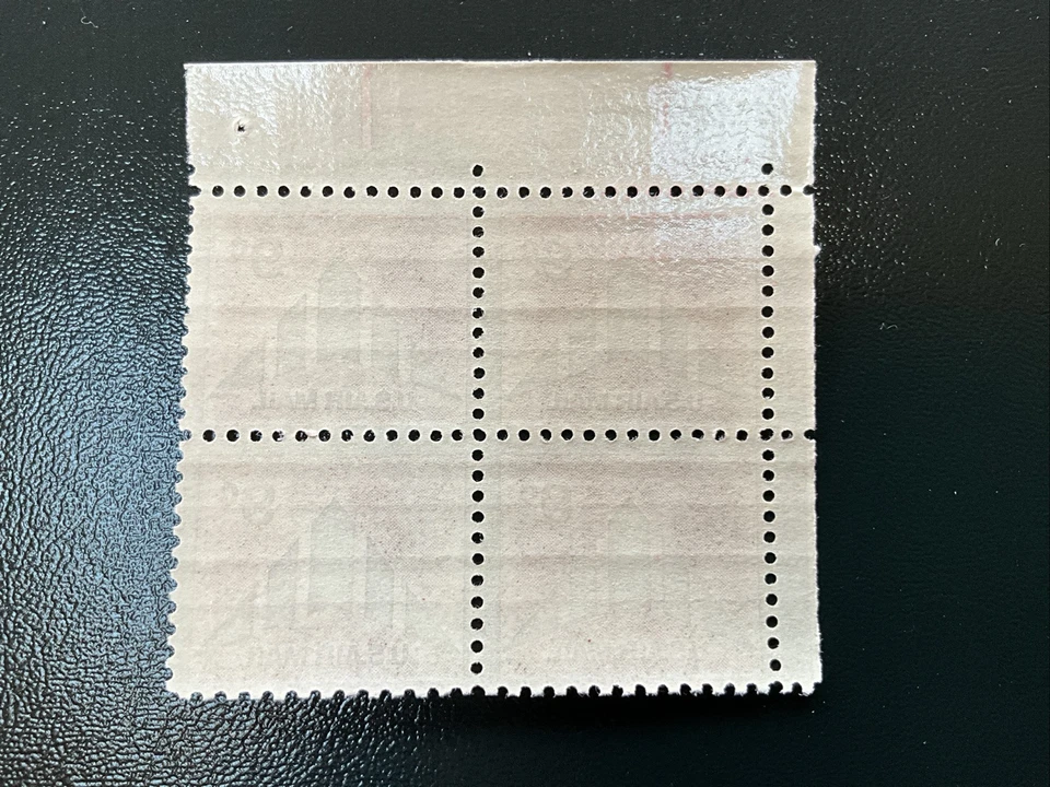 1971 U.S AIRMAIL CLASSICS 9c DELTA WING Plt # Blk of 4 Sc#C77 M/NH/OG Fresh!^ - Image 2 of 2