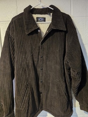 Protest Courdory Button Up Fleece Lind Jacket Brown L Used Good Condition