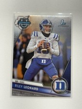 2023 Bowman University Chrome - Riley Leonard #6 (RC) 1st Bowman Duke