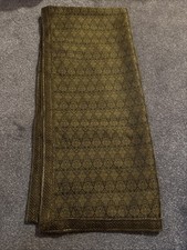 Złoto-czarny z koronką wokół krawędzi męski szal ślubny