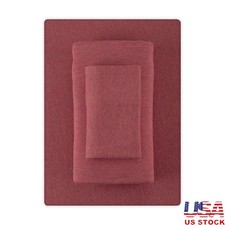 Ultra Soft Jersey Knit Bed Sheet Set 3 Pieces Breathable All Season Cozy Sheets