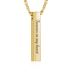 Personalized Urn Necklace for Human Ashes Cremation Jewelry for Ashes Stainle...