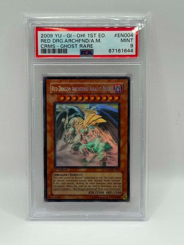 2009 Yugioh CRMS-EN004 Red Dragon Archfiend/Assault Mode Ghost Rare 1st PSA 9