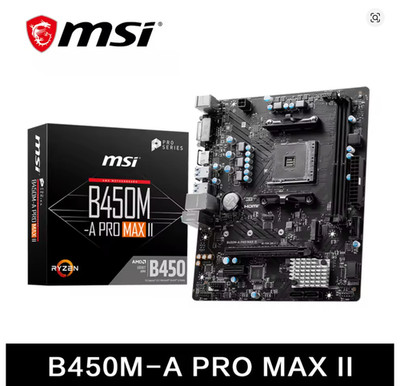 MSI AMD B450M-A PRO MAX II New Motherboard Dual-channel DDR4 Memory M.2 SATAIII 