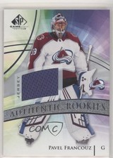 2020 Upper Deck SP Game Used Authentic Rookies Silver Jersey Pavel Francouz 0p8o