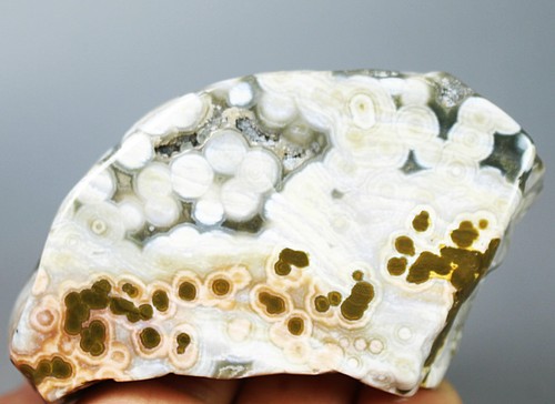Natural Ocean Jasper Agate Quartz Crystal Stone Slice Jasper Reiki Upstand 89g - Picture 3 of 9