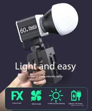 Mamen 60W COB led video Light Bi 2800K-6500K handheld Photography Fill Light 