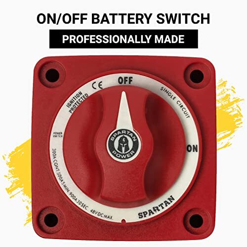 Battery On/off Disconnect Switch 300a Ignition Protected Heavy Duty ...