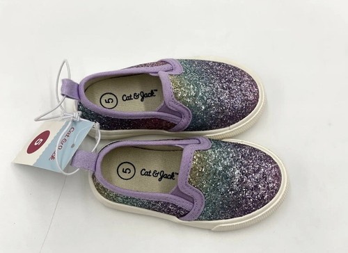 Toddler Girls' Madigan Slip-On Glitter Apparel Sneakers-Cat & Jack™ Purple 5 new - Bild 6 von 8