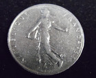 1974 French 1 Francs Coin — photo 2